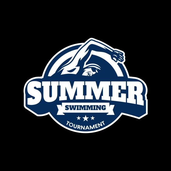 Summer Swimming Tournament logo template Thumbnail