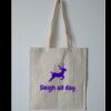 Budget Calico Tote Bag Thumbnail